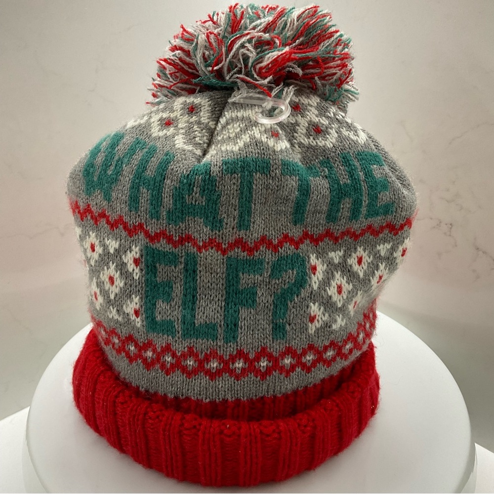 What the Elf ? Winter hat with Pom